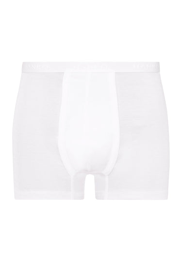 73634 Cotton Pure Boxer Brief With Fly - 101 White